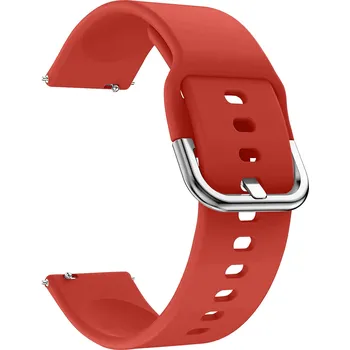 Chytré hodinky Jednobarevný řemínek s přezkovým zapínáním 20mm Barevná varianta: Červená