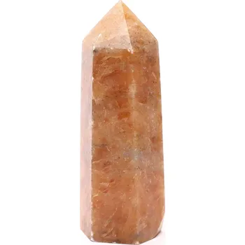 Drahý kámen Magieprirody.cz Obelisk Sluneční kámen špice 102 g - 8,1 cm #D56