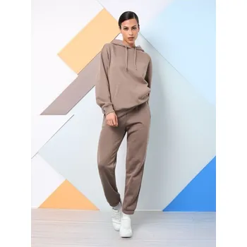 Dámské kalhoty Sinsay - Teplákové kalhoty se širokými nohavicemi - hnědá - 112BC-84X - 112BC-84X-XS-2