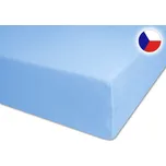 Prostěradlo froté světle modré 180x200