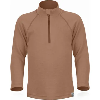 Chlapecké oblečení SOKY dětská merino mikina - Hnědá 7477 / 110 / Hnědá