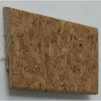 soklová lišta Obvodová lišta korková 16x40x2500mm hrubá, lak