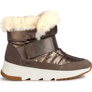 Dámská zimní obuv Dámské kotníkové boty Geox FALENA B 36 Hnědá, Bílá, Béžová