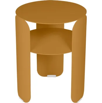 Zahradní stůl Hnědý kovový zahradní odkládací stolek Fermob Bebop 35 cm