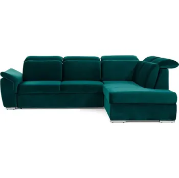 Obývací pokoj Rohová sedací souprava LOTA, pravá, zelená (kronos19)