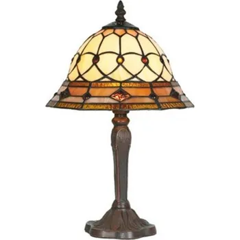 Lampička Artistar ANTHEA stolní lampa v Tiffany stylu hnědá, rozmanitá 1 x 40 W - Doprava zdarma