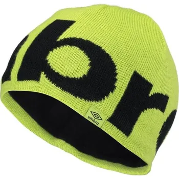 Čepice Chlapecká pletená čepice Umbro APATON UNI Světle zelená, Černá