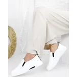 DoAndBe Bílé slip on tenisky NB653WH Velikost: 39