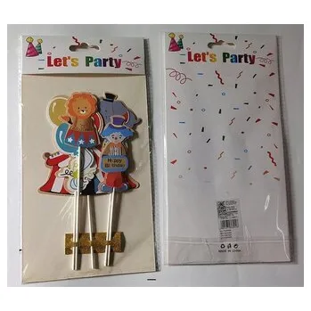 Dětské hřiště Topper na tort cyrk 29x16cm