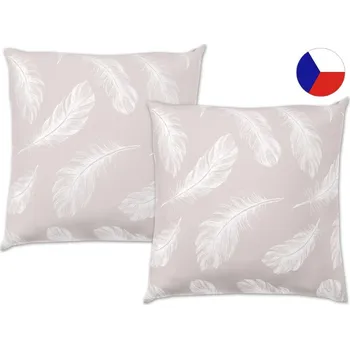 Dekorativní polštářek Bavlněný dekorační polštářek 40x40 EXCLUSIVE Shelby béžové