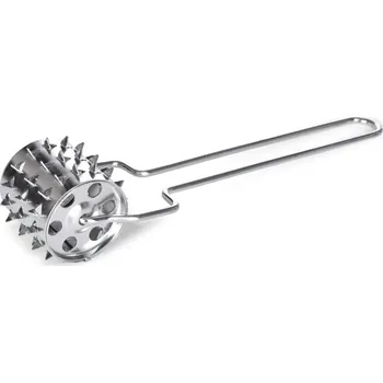 MASOŠŤOUCH | tenderizér na maso | nerezový válečkový změkčovač s ostrými hroty | 20 cm Dedra