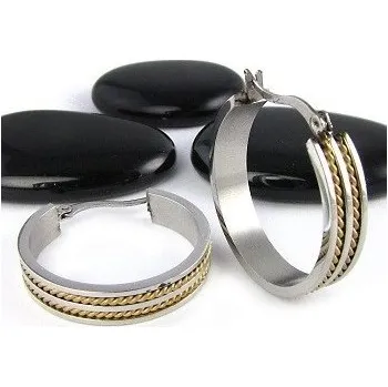 Náušnice Prosperk Náušnice kruhy bronze wire S1504