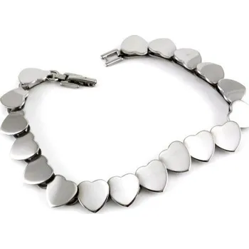 Náramek Prosperk Náramek ocelový srdíčka S3015