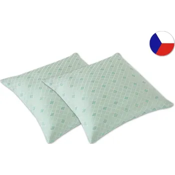 Dekorativní polštářek Damaškový dekorační polštářek 40x40 EXCELLENT GRACE Quadra zelenošedá