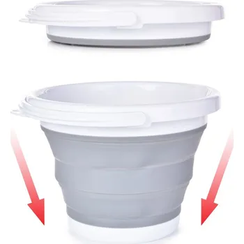 kbelík COMPACTOR | Skládací kbelík 5 L | kompaktní vědro na vodu, úklid i cestování Dedra