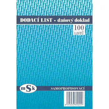 mSk 22 dodací list daňový doklad A5 100…