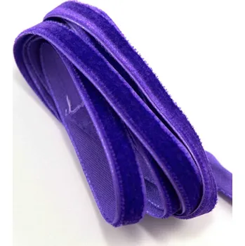 Stuha Sametová stuha - fialová - šířka 2 cm