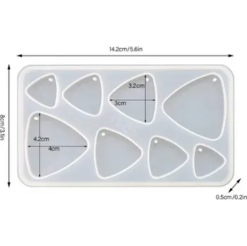 Silikonová forma na šperky XC0506-159 Trojúhelník 142x80mm