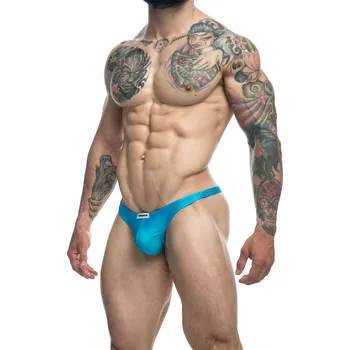 Pánské tanga Justin+Simon Pánská tanga Classic Thong Aqua XL + Doprava zdarma