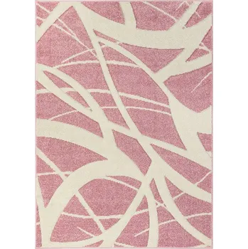 Koberec Breno Kusový koberec PORTLAND 57/RT4R, 133x190 cm, Růžová/Vícebarevné