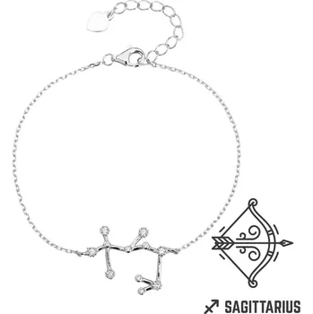 Náramek JKB Jewel Stříbrný náramek se zirkony Znamení zvěrokruhu STŘELEC