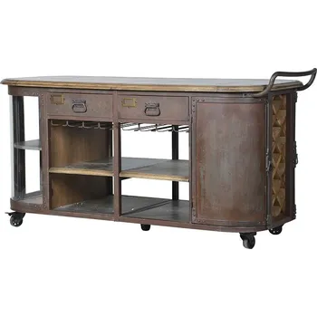 Organizace kuchyně Luxusní industriální příborník CARRETILLA 187cm na kolečkách