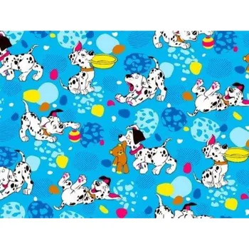 Bavlněný flanel Hraví Dalmatini