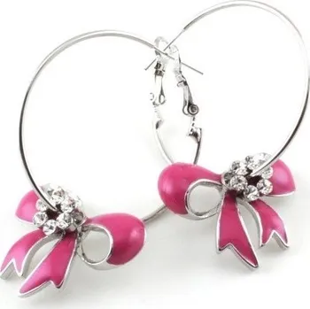 Náušnice Prosperk Náušnice kruhy mašličky S4047