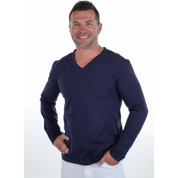 Zdravotnický oděv Perlička® Zdravotnické triko ALBERT "O" Barva: Tmavěmodrá, Velikost: L