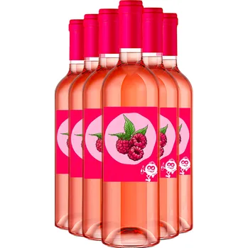 Víno Sada 6 Maliňáků 11,5 % alk. 6x víno z malin | Rybízák.cz 6x Maliňák 0,75l