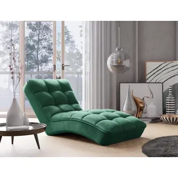 Křeslo Relaxační křeslo - lenoška NANA, zelená (kronos 19)