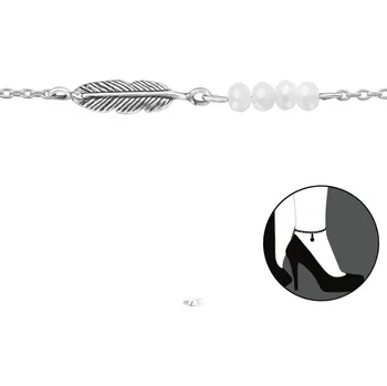 Náramek Prosperk Náramek na nohu pírko S3562