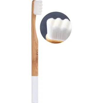Zubní kartáček GoEco® BAMBOO | Zubní kartáček 10 000 vláken | Ultra jemné a husté štětinky | bílý Dedra
