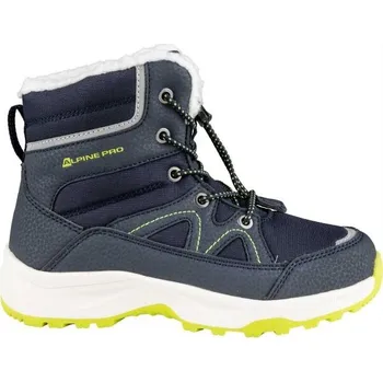 Chlapecká zimní obuv Dětská zimní obuv ALPINE PRO CANMORO 30 Modrá, Žlutá, Bílá