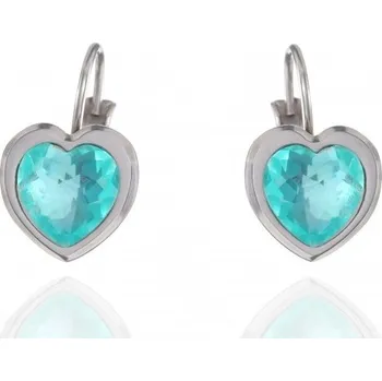 Náušnice Prosperk Náušnice ocelová srdíčka blue sea S1672