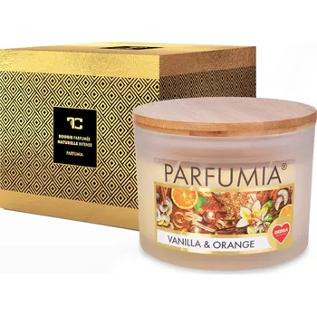 Svíčka VANILLA & ORANGE | sójová svíčka | 2 knoty | PARFUMIA® | 400 ml Dedra