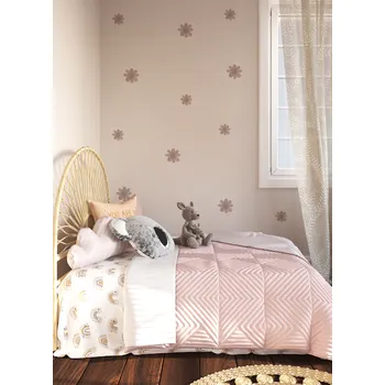 Samolepící dekorace Studio Loco Samolepky na zeď Kytičky Purple Wallstickers Daisies Purple