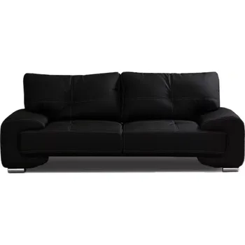 Pohovka Pohovka Omega 3, černá/černá nit