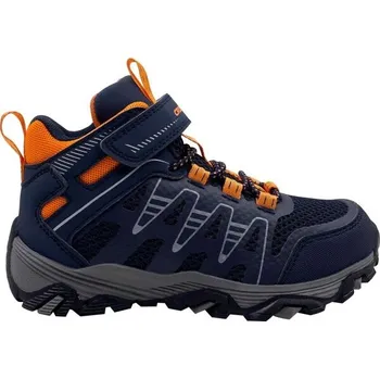 Dětská treková obuv Dětská treková obuv Crossroad DUSTY MID 33 Tmavě modrá, Oranžová