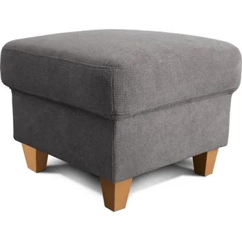 Taburet Šedý taburet 59x59 FÜNEN v látce Paris grau