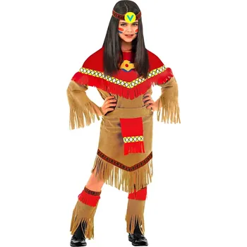 Karnevalový kostým Indiánka, dívčí kostým - pro věk 8-10 let