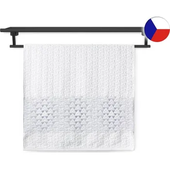 Luxusní froté osuška 70x140 TERRY TRIANGL 500g bílo/šeříková