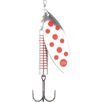Umělá nástraha Třpytka DAM Salmon Spinner 30gr Silver/Red