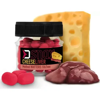 Boilies DELPHIN Nástraha D SNAX WAFT 10x7mm/20g - Nástraha D SNAX WAFT 10x7mm/20g - Sýr - játra
