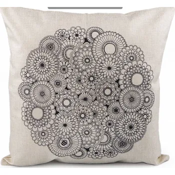 Povlak na polštář k domalování 44x44 cm - Mandala