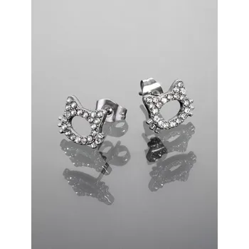 Náušnice Prosperk Náušničky pecičky kočičky z chirurgické oceli stříbrná S4614