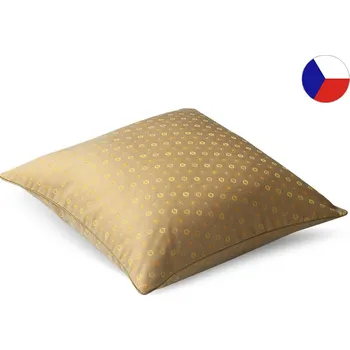 Povlak na dekorativní polštářek Damaškový povlak na polštář 40x40 EXCELLENT GRACE Podzimní hnědý s výpustkou