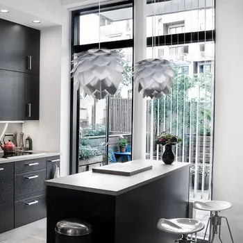 Závěsné světlo UMAGE Silvia medium, ocel kartáčovaná ocel, bílá 1 x 15 W LED - Doprava zdarma