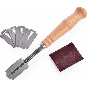 GoEco® žiletkový nožík na nařezávání těsta na chleby + 5 žiletek