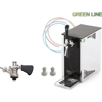 Výčepní technika Lindr Kompletní sestava: PYGMY 25/K Exclusive NEW Green Line, 1x kohout, s narážečem BAJONET + Sanitační rychlospojka zdarma